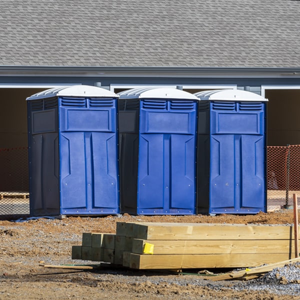 are there any restrictions on where i can place the portable toilets during my rental period in Edison